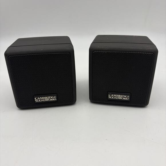 Cambridge SoundWorks Center Surround IV Satellite Speaker Pair Charcoal Grey - Picture 1 of 15